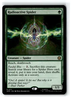 2025 Marvel's Spider-Man Radioactive Spider Expansion/Rare #111 - Image 1