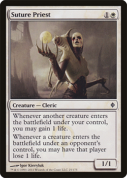 MTG Magic the Gathering Suture Priest New Phyrexia NM - Image 1