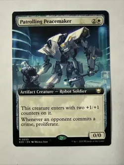 Patrolling Peacemaker Extended Art - EOC 0025 - NM - MTG Magic - Image 1