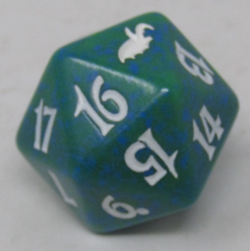 Magic the Gathering Shadowmoor Green Spindown Dice - Image 1