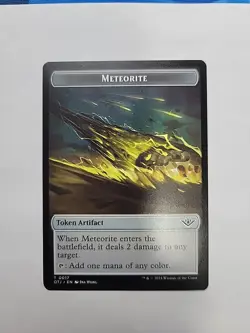 MTG - Meteorite Token Regular OTJ #0017 - Image 1