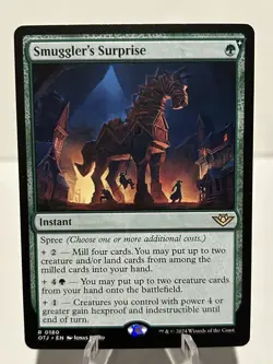 Smuggler's Surprise 180 R Outlaws of Thunder Junction NM MTG - Image 1