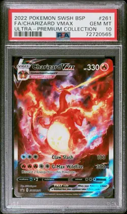 CHARIZARD VMAX SWSH261 BLACK STAR PROMO POKEMON TCG (CHARIZARD UPC) PSA 10 - Image 1