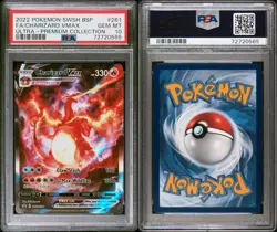 CHARIZARD VMAX SWSH261 BLACK STAR PROMO POKEMON TCG (CHARIZARD UPC) PSA 10 - Image 3