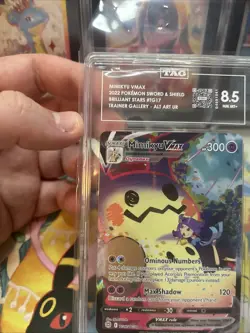 Pokemon Mimikyu VMAX TG17/TG30 Brilliant Stars Trainer Gallery TAG 8.5 - Image 2