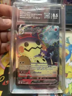 Pokemon Mimikyu VMAX TG17/TG30 Brilliant Stars Trainer Gallery TAG 8.5 - Image 4