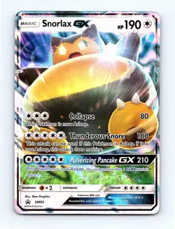 🔥 Pokemon Snorlax GX - Sun & Moon Promo SM05 - NM/M - Image 1