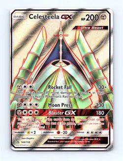 🔥 Pokemon Celesteela GX Full Art - SM Ultra Prism 144/156 - NM/M - Image 1