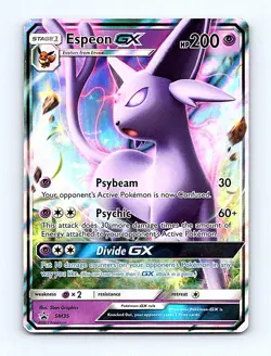 🔥 Pokemon Espeon GX - Sun & Moon Promo SM35 - NM/M - Image 1