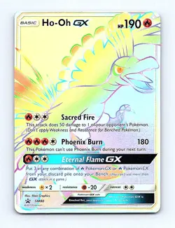 🔥 Pokemon Ho-Oh GX - Sun & Moon Promo SM80 - NM/M - Image 1