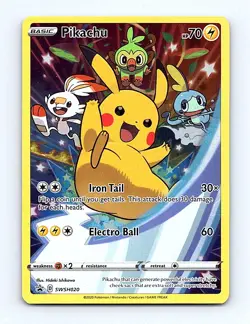 🔥🔥 Pokemon NM+ SWSH: Sword & Shield Promo Cards #SWSH020 Pikachu - Image 1