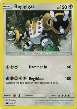 Regigigas Promo /w Swirl - SM Promos #SM243 Pokemon TCG - Image 1
