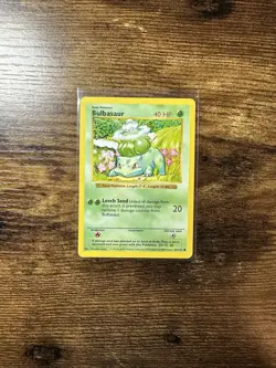 Pokemon TCG Bulbasaur 44/102 Shadowless Base Set LP Condition - Image 1