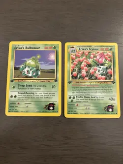 Pokemon TCG Erika's Bulbasaur And Erika’s Ivysaur 1st Edition - Image 1
