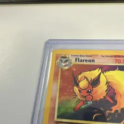 Pokemon English Jungle Flareon Holo #3/64 1999 WOTC Wizards off the Coast LP - Image 3