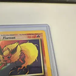 Pokemon English Jungle Flareon Holo #3/64 1999 WOTC Wizards off the Coast LP - Image 4
