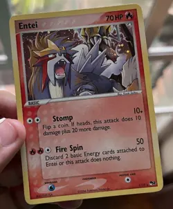 Pokemon HOLO Entei Suicune Raikou 1/17 3/17 4/17 POP SERIES 2 - Image 2