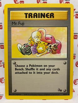 Mr. Fuji - Uncommon - 58/62 - Pokemon 1999 WOTC Fossil Set Vintage TRAINER - LP - Image 1