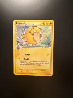 Pokemon TCG - Psyduck 81/110 Regular Delta Species Holon Phantoms - Vintage - MP - Image 1