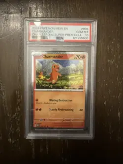 Pokemon 2024 Mew en Charmander #004 Charizard EX Super Premium Collection PSA 10 - Image 1