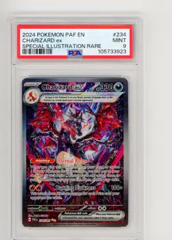 2024 Pokemon Charizard EX PSA 9 Paldean Fates 234/091 SIR Mint FA Holo - Image 1