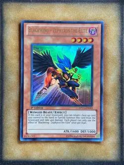 Yugioh Blackwing - Zephyros the Elite DP11-EN012 Ultra Rare 1st Ed LP - Image 1