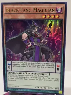 Yu-Gi-Oh! Black Fang Magician #PEVO-EN004 1st Edition Near Mint - Image 1