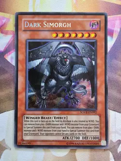 3x Yugioh SOVR-EN092 Dark Simorgh Secret Rare Unlimited LP Light Play x3 - Image 4
