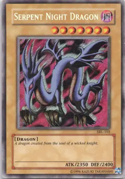 1996 TCG Unlimited SERPENT NIGHT DRAGON HOLO RARE #SRL-103 - Image 1