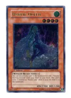 Yugioh! MP Harpie Queen - FOTB-EN020 - Ultimate Rare - Unlimited Edition Moderat - Image 1