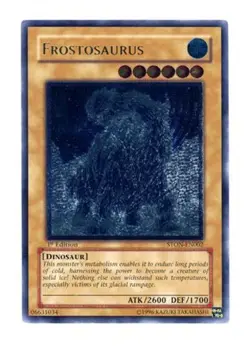 Yugioh! MP Frostosaurus - STON-EN002 - Ultimate Rare - Unlimited Edition Moderat - Image 1