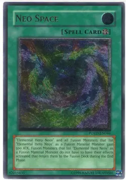 Yugioh! LP Neo Space - POTD-EN046 - Ultimate Rare - Unlimited Edition Lightly Pl - Image 1