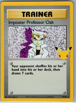 Imposter Professor Oak 73/102 Celebrations - Pokemon Card - NM - Image 1