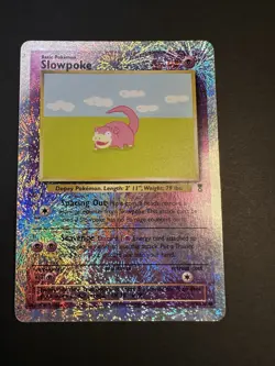Pokemon Card Slowpoke 93/110 Reverse Holo Legendary Collection Set WOTC MP - Image 1