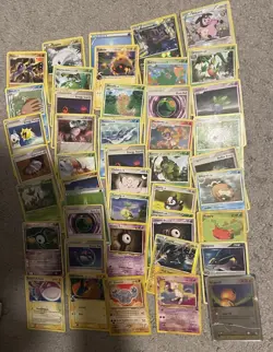 Damaged Pokemon Card Lot : Vintage, Black Promo WoTC Mew , Etc. - Image 1