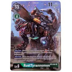 Digimon Card Game RustTyrannomon BT2-051 SR NM - Image 1