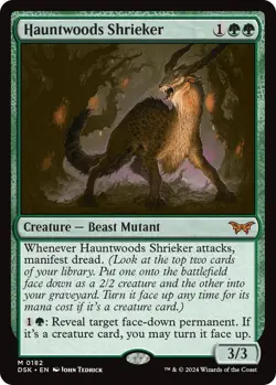 Hauntwoods Shrieker - Duskmourn: House of Horror DSK 182 MTG Magic Card NM - Image 1