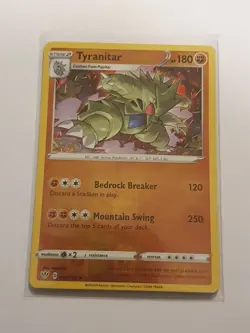 Tyranitar 088/189 Pokemon TCG Card SWSH Darkness Ablaze Rare Reverse Holo - Image 1
