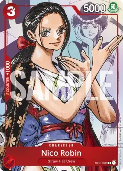 Nico Robin (Alternate Art) ST01-008 English Promo One Piece Card Game - Image 1