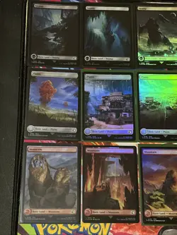 Final Fantasy Magic The Gathering Foil Land Card Lot 27x N/M Cards No Duplicates - Image 2