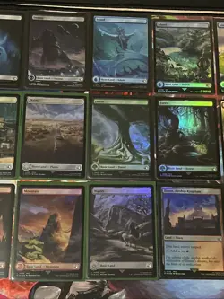 Final Fantasy Magic The Gathering Foil Land Card Lot 27x N/M Cards No Duplicates - Image 4