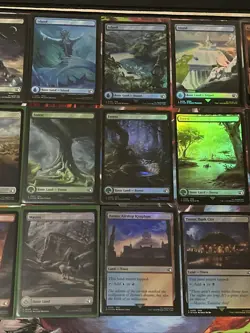 Final Fantasy Magic The Gathering Foil Land Card Lot 27x N/M Cards No Duplicates - Image 5