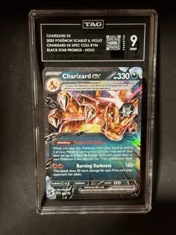 Charizard ex 196 Sv: Scarlet & Violet Promo Cards Holo - TAG 9 - Image 1
