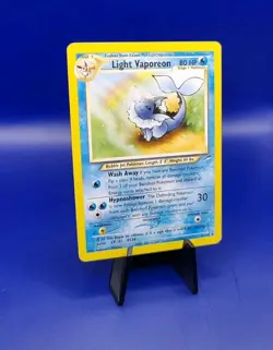 Light Vaporeon 52/105 Neo Destiny Non Holo Rare Pokemon Card TCG WOTC LP - Image 2