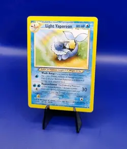 Light Vaporeon 52/105 Neo Destiny Non Holo Rare Pokemon Card TCG WOTC LP - Image 3