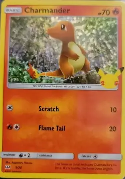 Charmander 9/25 Holo Pokemon 25th Anniversary McDonald’s Promo Card Pack Fresh! - Image 1