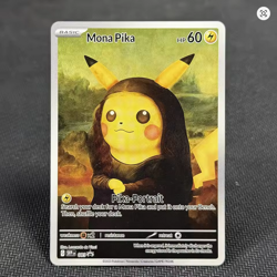 Mona Lisa Pikachu (Custom Pokemon card) - Image 1