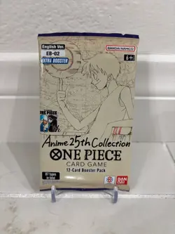 One Piece Card Game EB-02 25th Anniversary English Booster Pack - Factory Sealed - Image 1