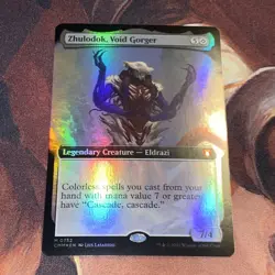 Zhulodok, Void Gorger X1 Mtg Commander Masters Nm Foil Extended Art - Image 1