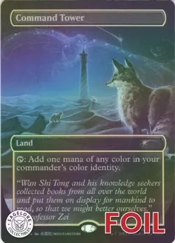 MTG Command Tower (Rainbow Foil) (7063) | NM Foil | Secret Lair Avatar {SLD} - Image 1